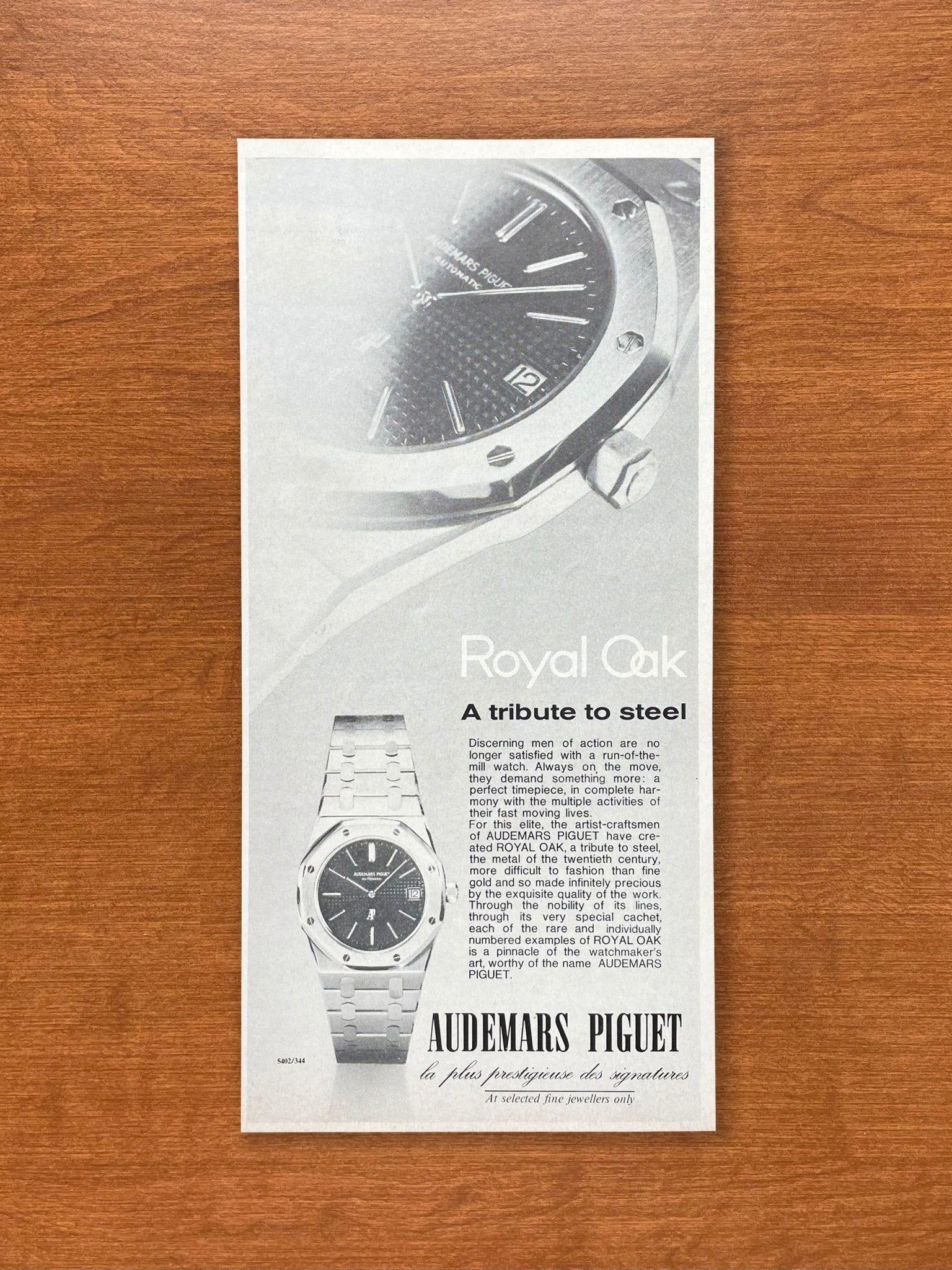 Audemars Piguet Ads Vintage Magazine Advertisements Ad Patina