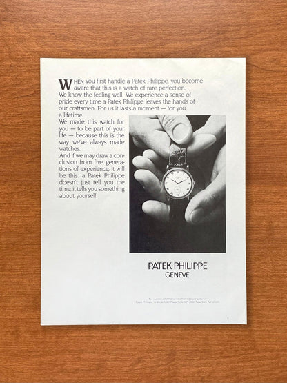 1988 Patek Philippe Calatrava Advertisement