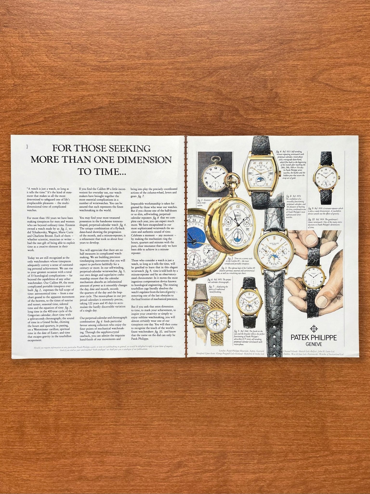 1993 Patek Philippe "Seeking More Than One Dimesion..." Advertisement