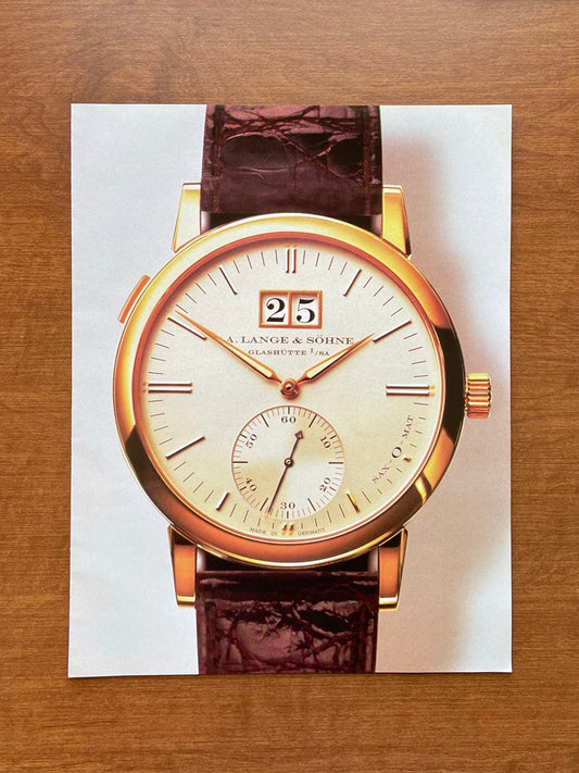 2000 A. Lange & Sohne Langematik Sax-O-Mat image Advertisement