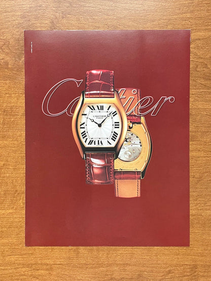 2001 Cartier Tortue Collection Prive Advertisement