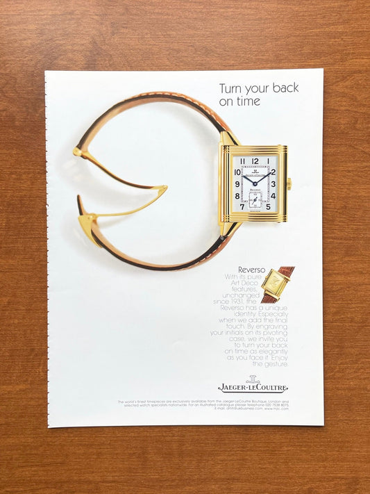 2001 Jaeger LeCoultre Reverso Advertisement