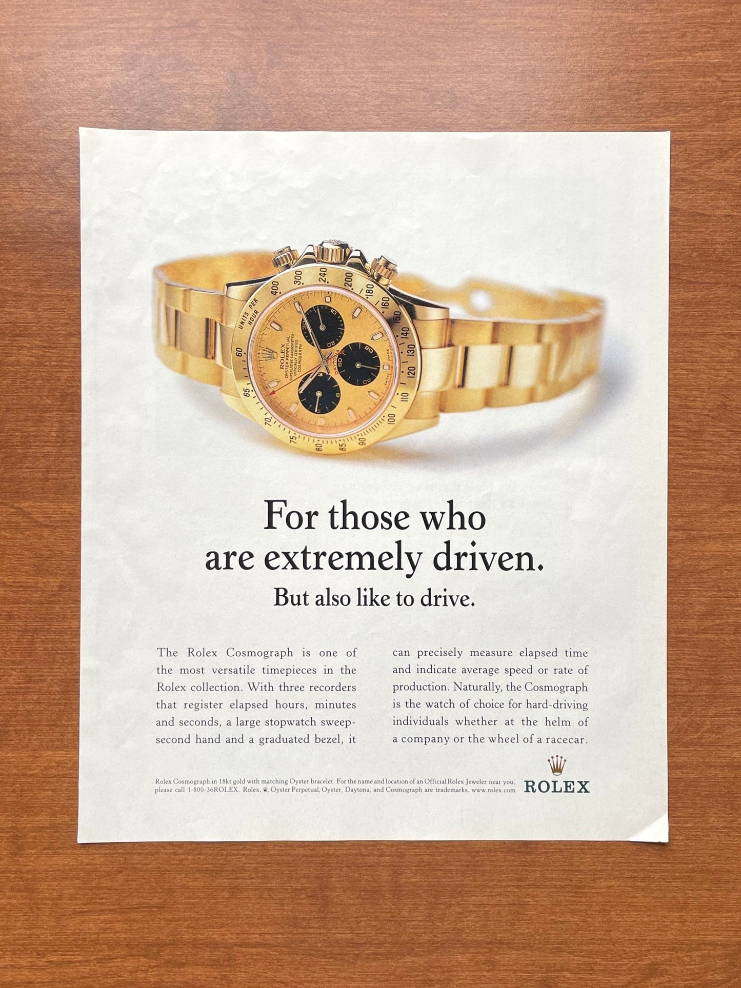 2001 Rolex Daytona Ref. 116528 "extremely driven" Advertisement