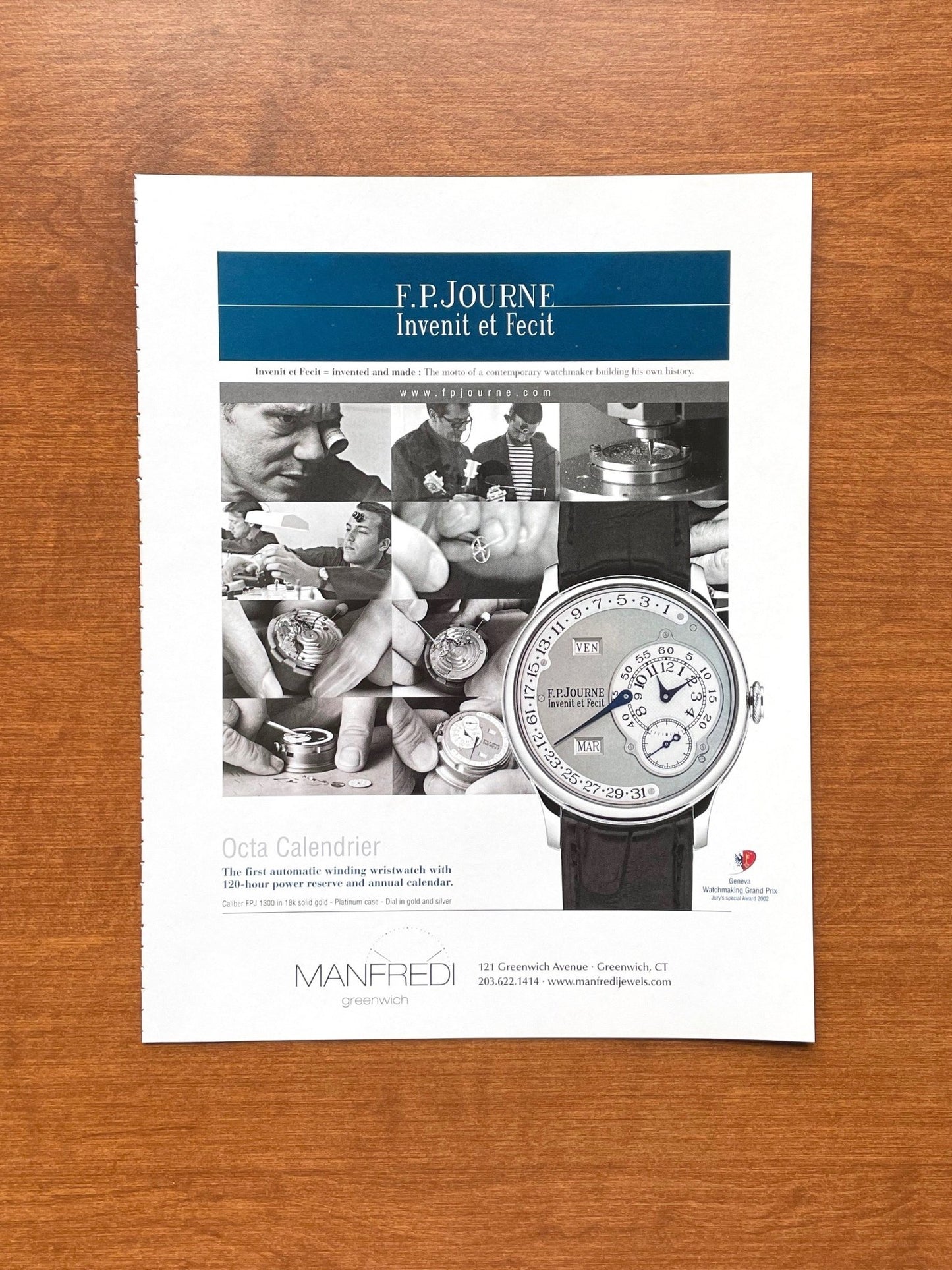 2006 F.P. Journe Octa Calendrier at Manfredi Advertisement