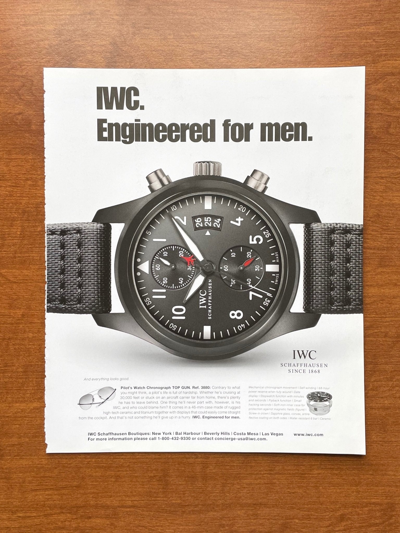 2013 IWC Pilot's Chronograph TOP GUN Ref. 3880 Advertisement