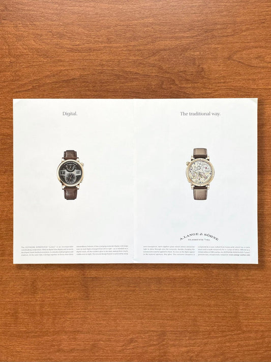 2022 A. Lange & Sohne Zeitwerk Honeygold Lumen Advertisement