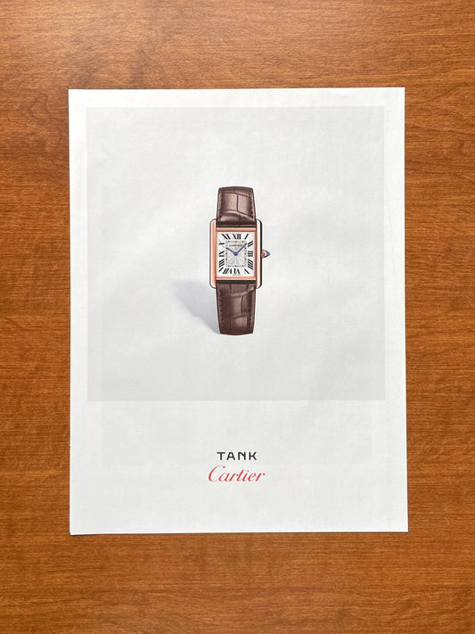 2022 Cartier Tank Advertisement