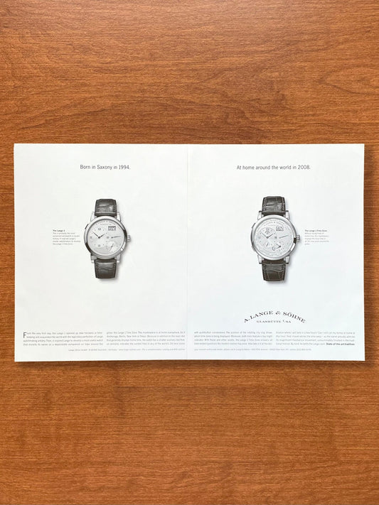 A. Lange & Sohne Lange 1 and Lange 1 Time Zone Advertisement