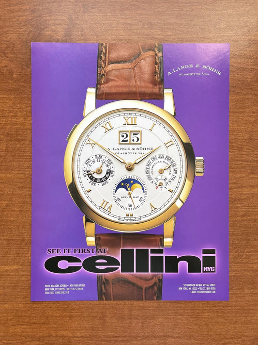 A. Lange & Sohne Langematik Perpetual at Cellini Advertisement