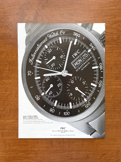 IWC GST Chrono Automatic Ref. 3707 Advertisement