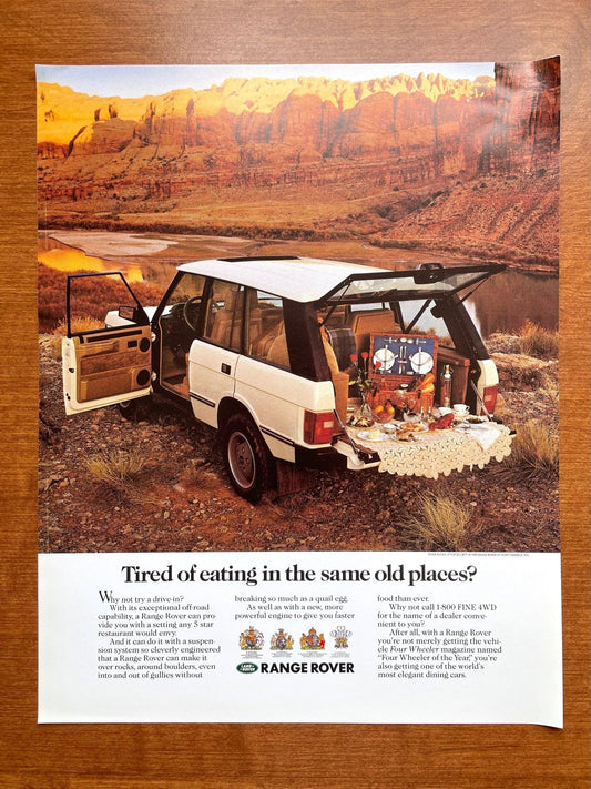 Range Rover "eating in the same old places?" Ad Proof