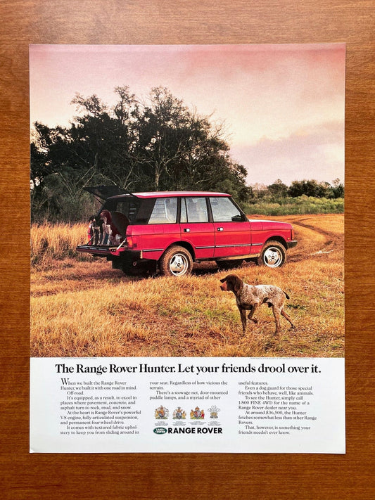 Range Rover "Let your friends drool over it." Ad Proof