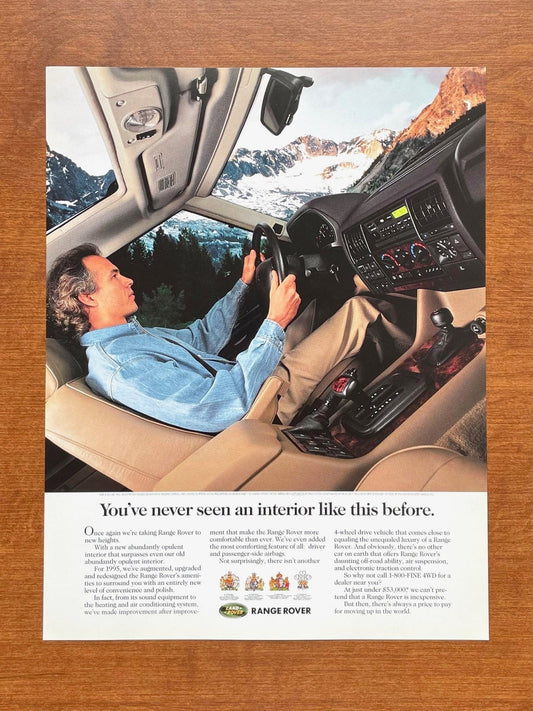 Range Rover "never seen an interior like this." Ad Proof