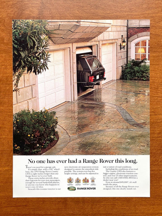 Range Rover "this long." Ad Proof