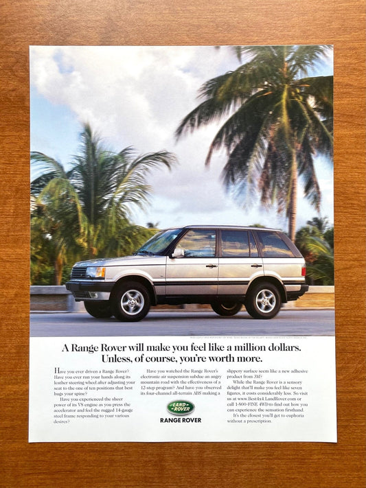 Range Rover "you feel like a million dollars..." Ad Proof