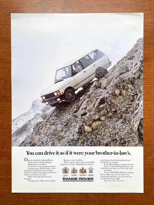 Range Rover "your brother-in-law’s." Ad Proof