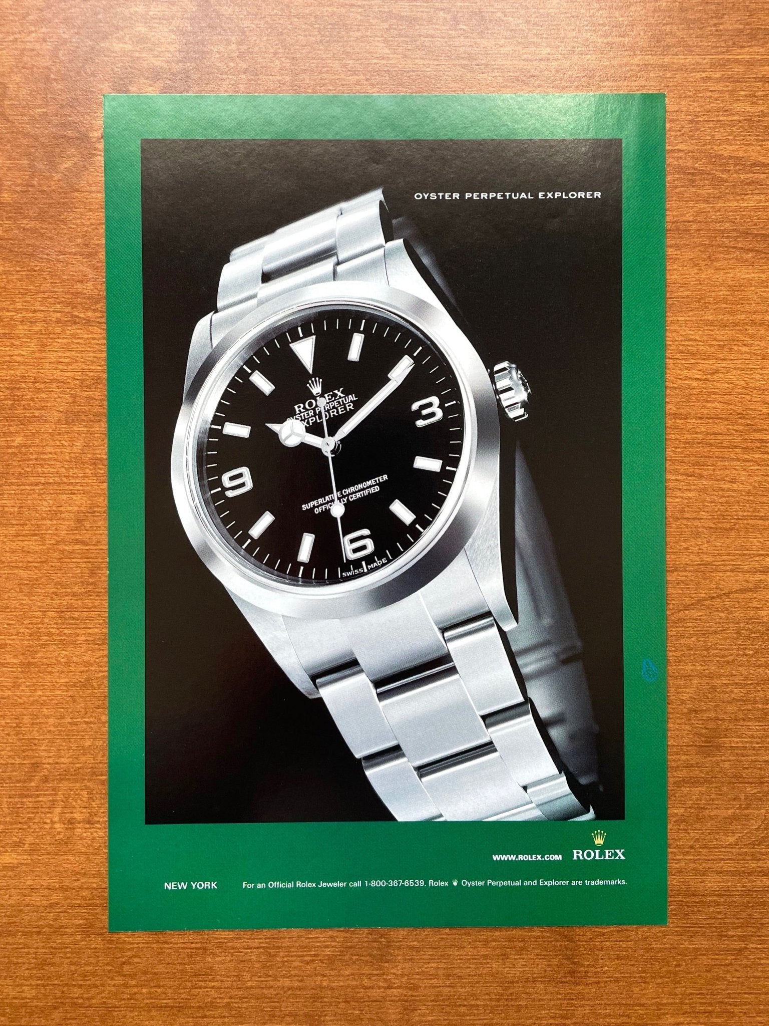 Rolex Explorer Ref. 114270 Advertisement | Ad Patina
